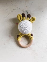 Image 1 of Handcrafted Crochet Giraffe Rattle