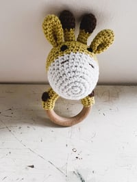 Image 2 of Handcrafted Crochet Giraffe Rattle