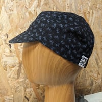 Cotton cycling cap - little bikes black
