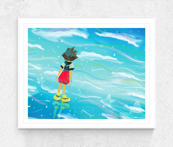 Image of Sora and the Final World 8x10" / 11x14" Print