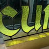 Stained Glass CUNT - acid green & dark grey