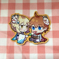 Image 2 of HSR & Genshin Pair Glitter Sticker