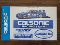 Image 1 of Calsonic Racing Team Sticker Sheet