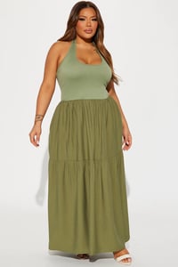 Image 1 of Ribbed Maxi dresse