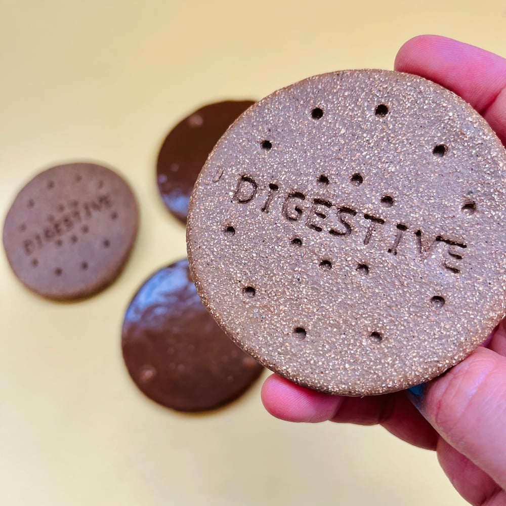 Image of Chocolate Digestive biscuit Coaster 