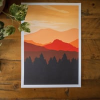 Image 1 of Autumn Mountains - A4 Print
