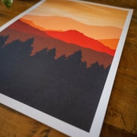 Image 2 of Autumn Mountains - A4 Print