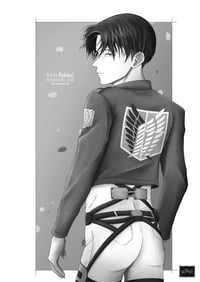 Image 3 of - Levi Ackerman B&W -