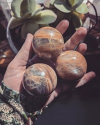 Image 1 of Small moonstone crystal balls