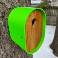 Image 1 of The Pop Green Modern Birdhouse