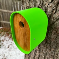 Image 5 of The Pop Green Modern Birdhouse