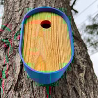 Image 2 of The Pop Blue Modern  Birdhouse