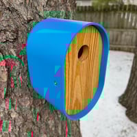 Image 4 of The Pop Blue Modern  Birdhouse