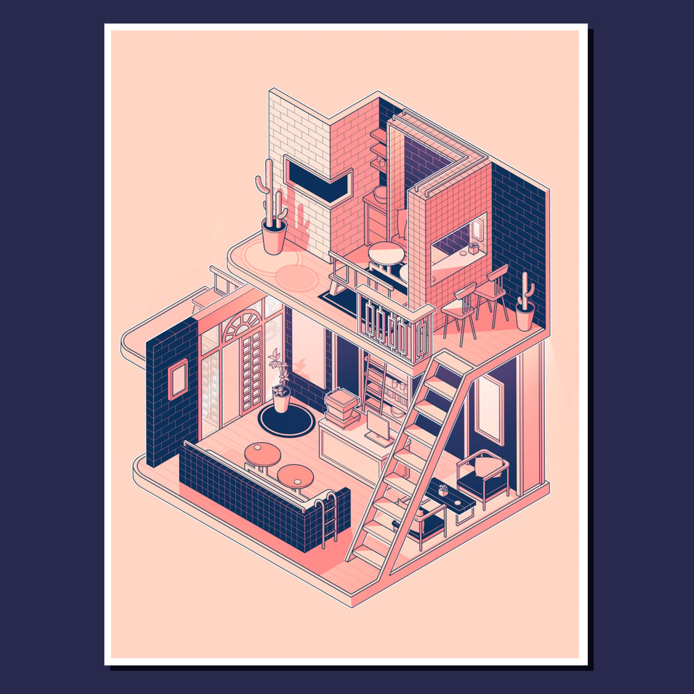 Cosy Coffee Shop Print