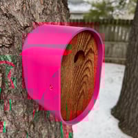 Image 2 of The Pop Pink Modern Birdhouse