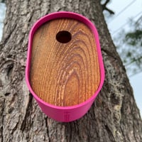 Image 3 of The Pop Pink Modern Birdhouse