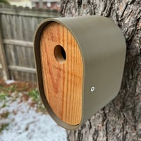 Image 1 of The Modern Olive Brown Birdhouse