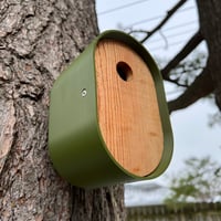 Image 3 of The Modern Olive Green Birdhouse