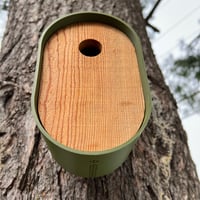 Image 4 of The Modern Olive Green Birdhouse