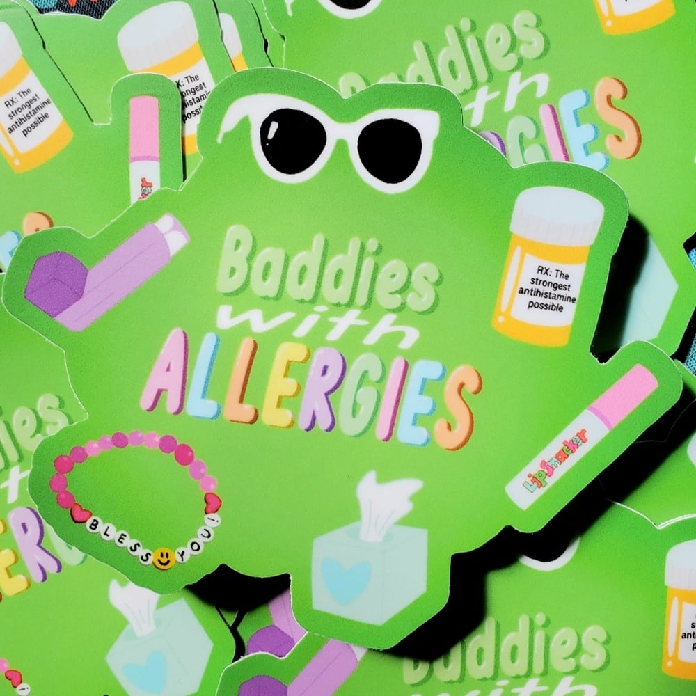 Image of Allergy Baddies Sticker