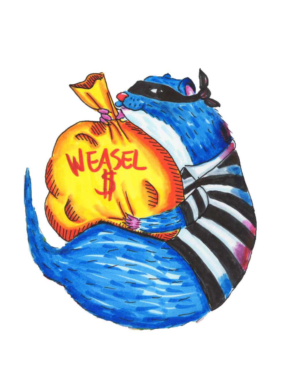 Image of Weasel Criminal Sticker