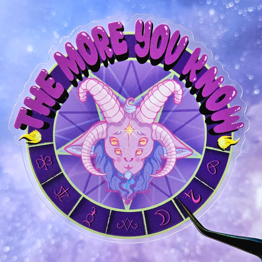 Image of Pastel Baphomet - The More You Know Sticker