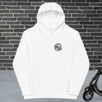 Image 1 of Black and White Patch Kids Fleece Hoodie