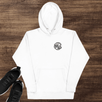 Image 1 of Black and White Patch Unisex Hoodie