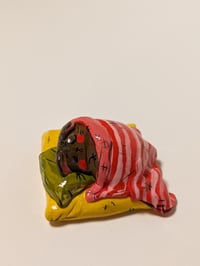 Image 2 of Sleeping Field Mouse - Clay Figure