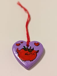 Image 2 of Tomato Dog Heart Ornament 