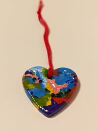Image 2 of Multicolor Heart Ornament