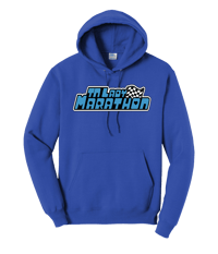 Image 4 of Lady Marathon Hoodie "Blue Logo"