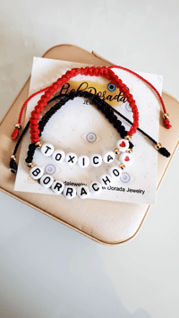 Image 1 of Toxica and Borracho Bracelets Set 