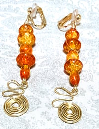 Image 3 of Wire Wrap Clip-On Earrings
