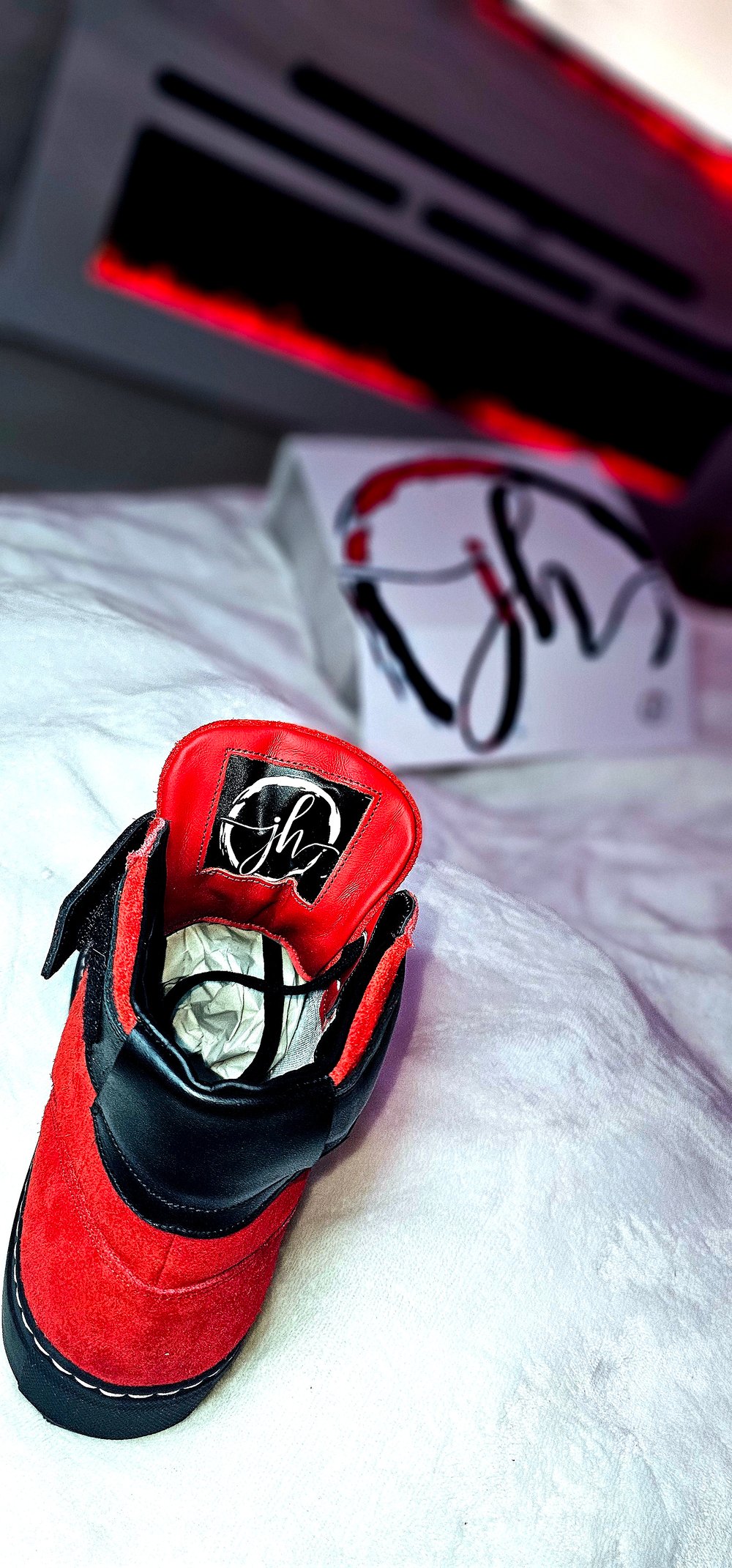 JH Brand Jackson Genuine Italian Suede & Leather Basketball Shoe