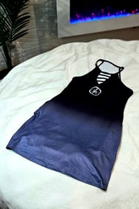 Image 3 of JH Brand 100% Polyester Black Gradient Sun Dress