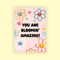 Image 1 of You Are Blooming Amazing Floral Greeting Card