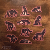 Image 3 of Low Poly Wolf - Stickers