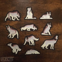 Image 4 of Low Poly Wolf - Stickers