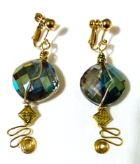 Image 1 of Exquisite Clip-on Wire Wrap Earrings
