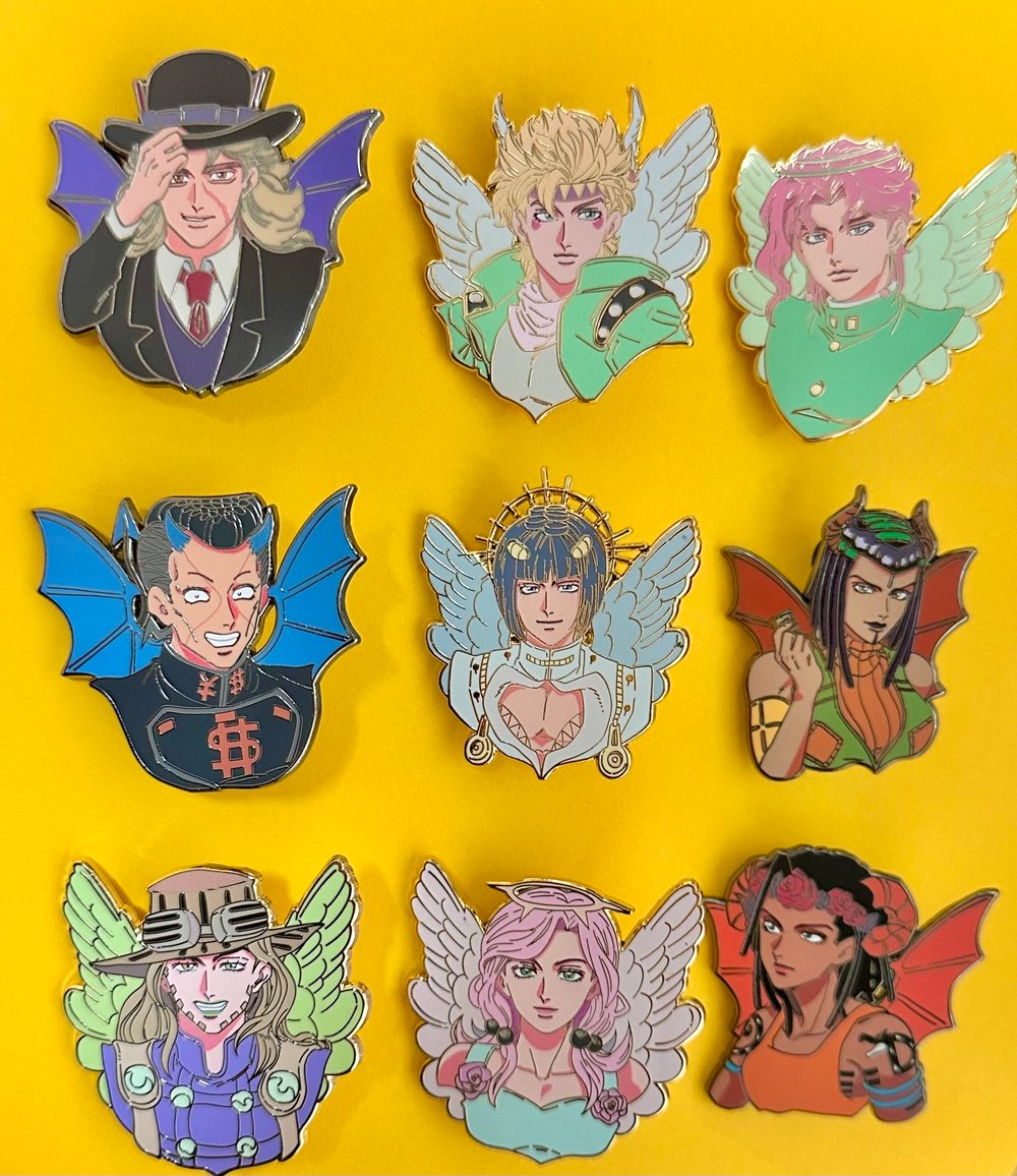  Angel and Demon Jobros enamel pins