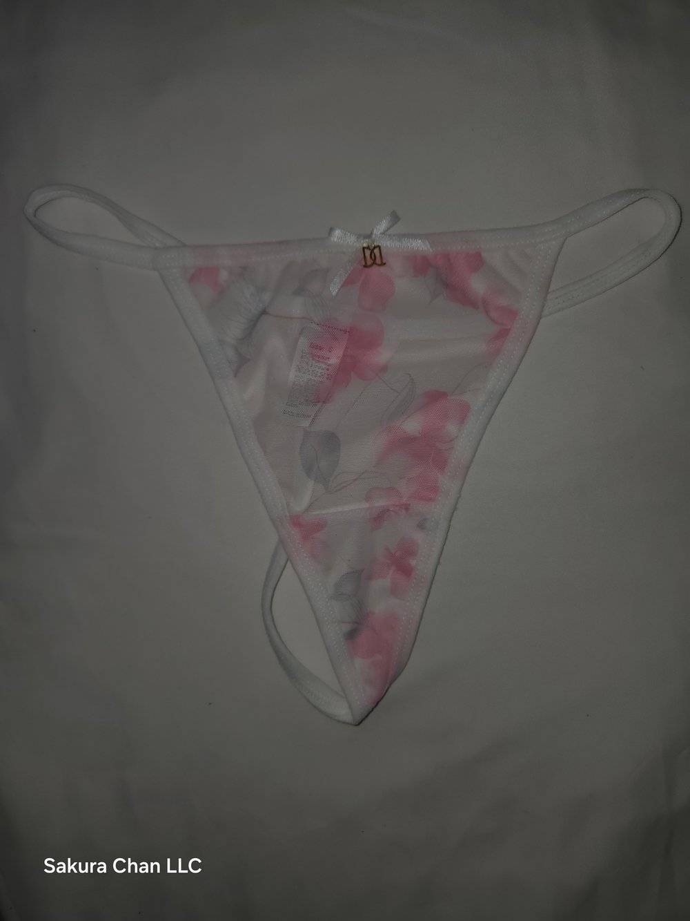 Image of White Cherry Blossom 🌸 Thong