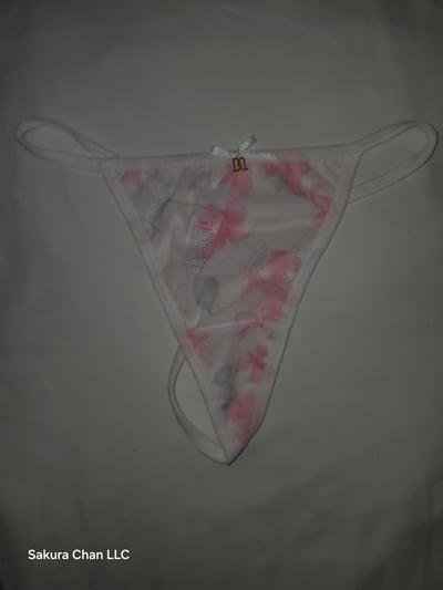 Image of White Cherry Blossom 🌸 Thong