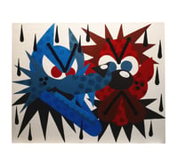 Angry faces canvas