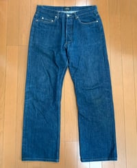 Image 1 of APC France selvedge indigo dyed jeans, made in Japan, size 34 (fits 32”) 
