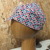 Cotton cycling cap - houndstooth