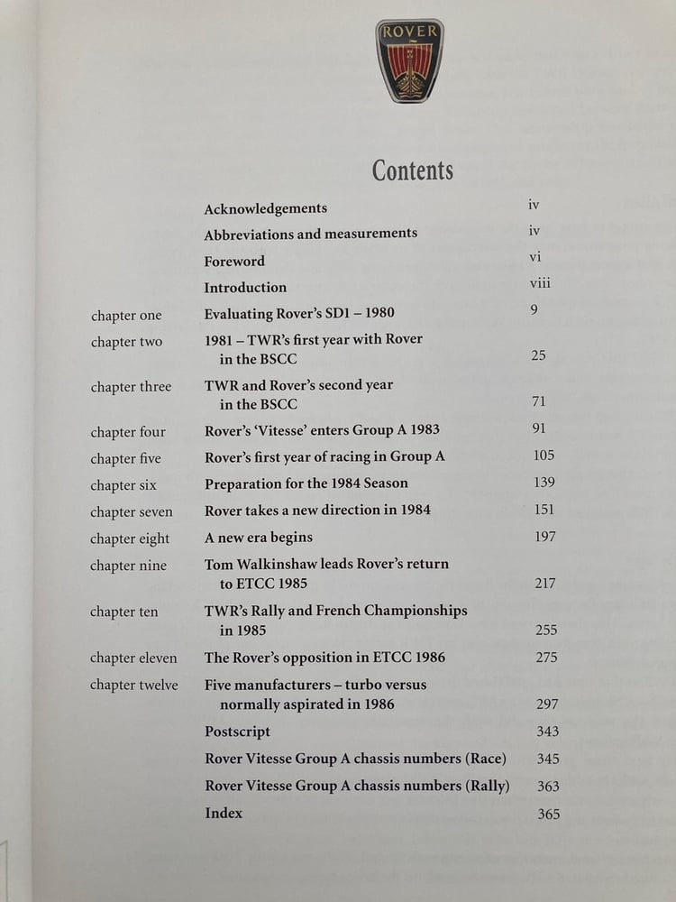 TWR and Rovers SD1. Inside the Tom Walkinshaw Rover Racing Team. | SS ...