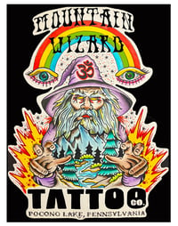 Mountain Wizard Tattoo Company Logo