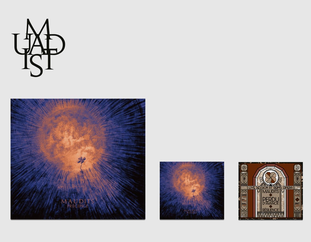 MAUDITS - PRECIPICE - FULL PACK: CD digisleeve + Double LPS gatefold + CD live Opera 