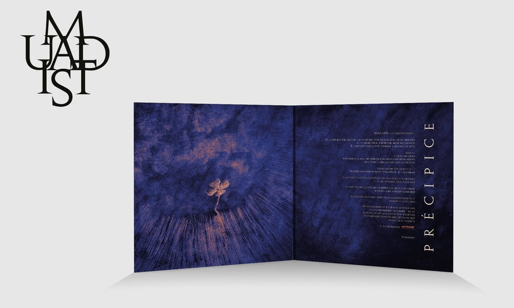 MAUDITS - PRECIPICE -Double LP gatefold. Splatter Orange + Bleu/violet. ltd 200 copies.